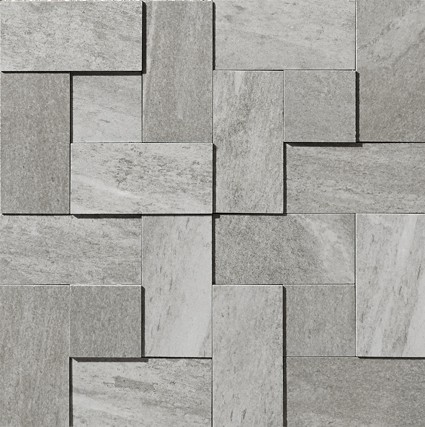 Apavisa Materia Grey Natural Mosaico Brick 29.75x29.75 см