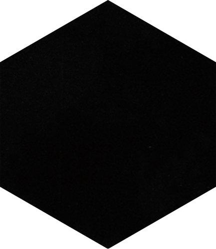 Carmen Ceramic Art Vintage Black Hexagon 17.5x20.2 см