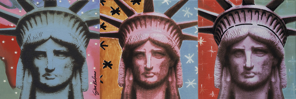 Settecento Steve Kaufman Lady Liberty Soggetto C 31.9x96.3 см