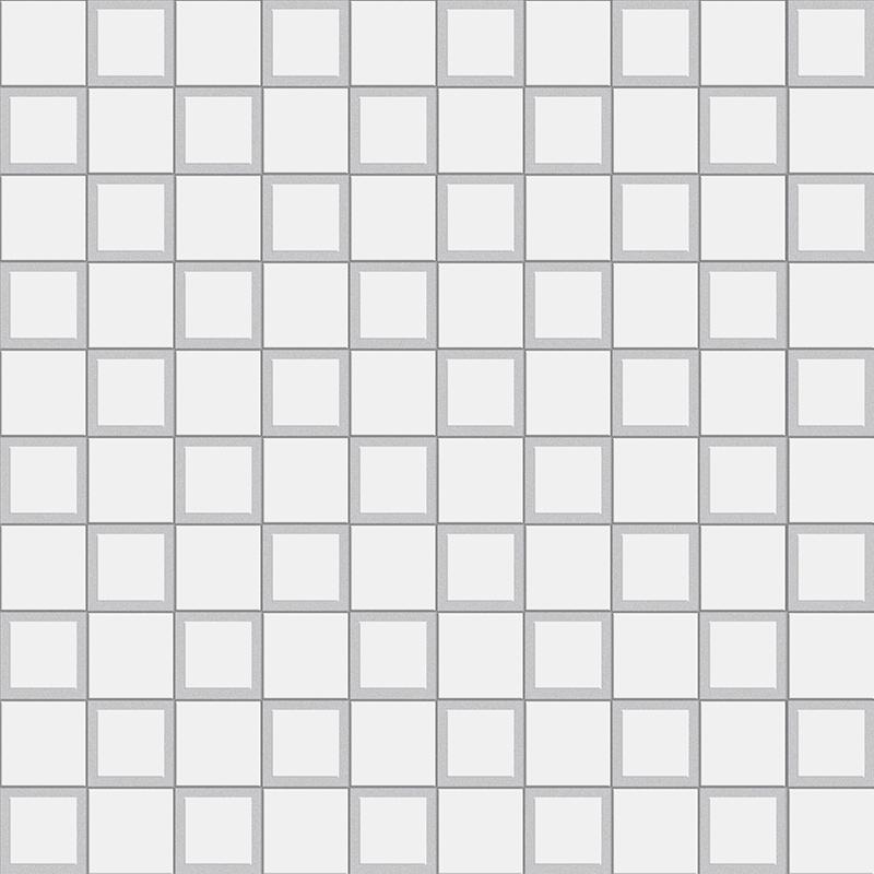 Itt Ceramic Soft White Square Mosaico Matt 3x3 см 33x33 см