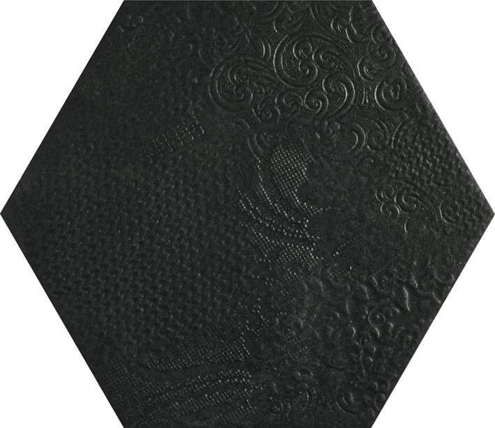 Codicer Milano Hex 25 Black Hexagonal 22x25 см