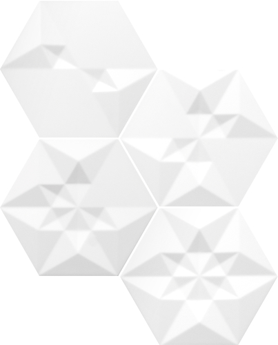 Quintessenza Origami Bianco 2 Matt 23x26.6 см