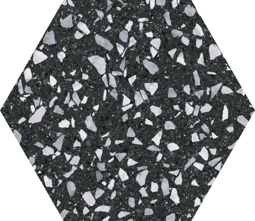 Codicer Venice Black Hex 25 Hexagonal 22x25 см
