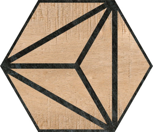 Codicer Tribeca Brown Hex 25 Hexagonal 22x25 см