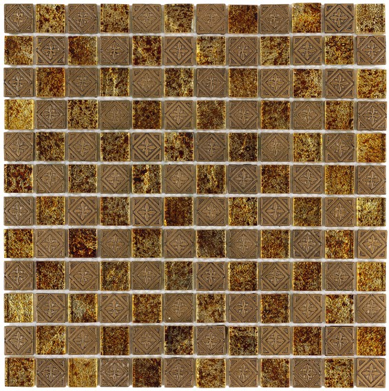 Aparici Design Mosaics Code Gold Brillo 30x30 см